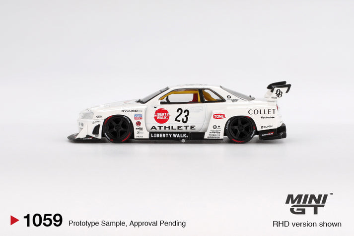 Mini GT 1:64 Nissan LB-ER34 Super Silhouette ATHLETE/COLLET #1059