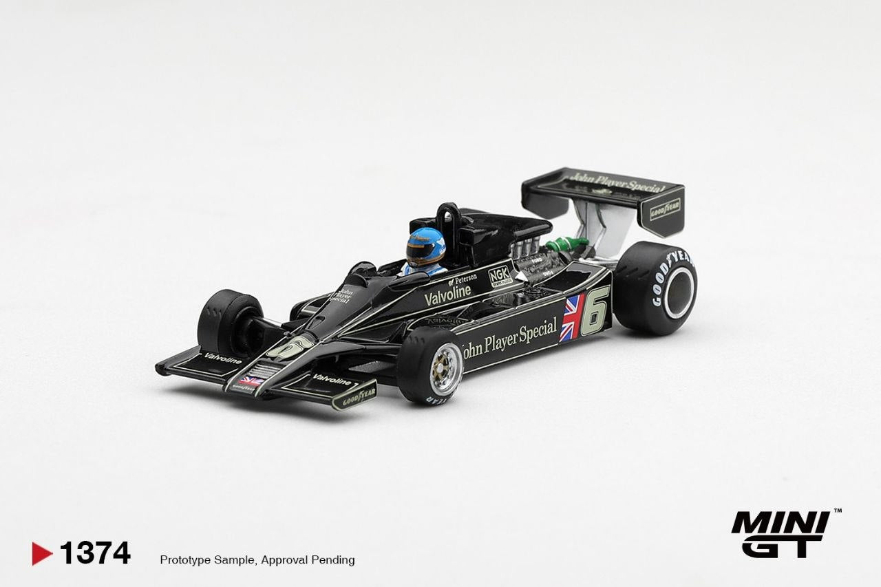 Mini GT 1:64 Lotus 78 #6 Ronnie Peterson 1978 S. African GP Winner #1374