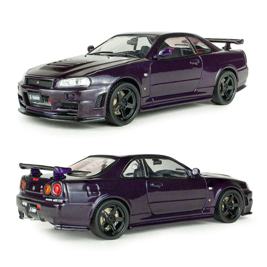 Solido 1:43 2005 Nissan Skyline GT-R (BNR34) Midnight Purple with Nismo Parts