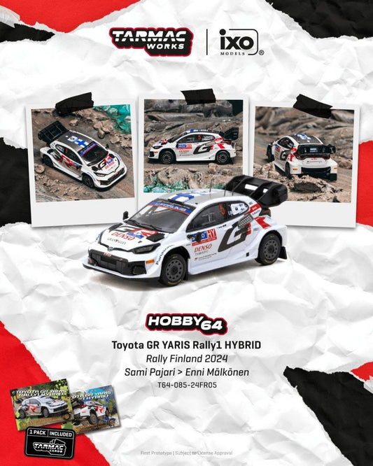 Tarmac Works 1:64 Toyota GR YARIS Rally1 HYBRID #5 Sami Pajari Rally Finland 2024
Sami Pajari/Enni Mälkönen