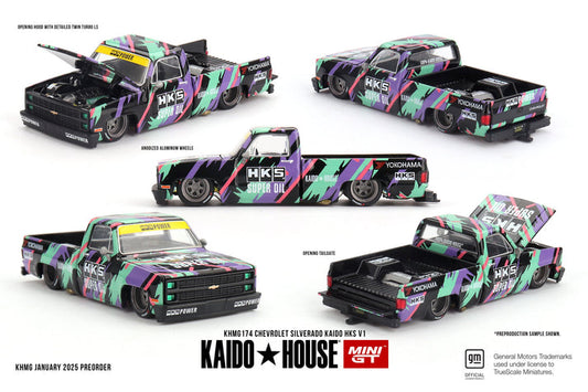 Kaido House x Mini GT #174 Chevrolet Silverado KAIDO HKS V1
