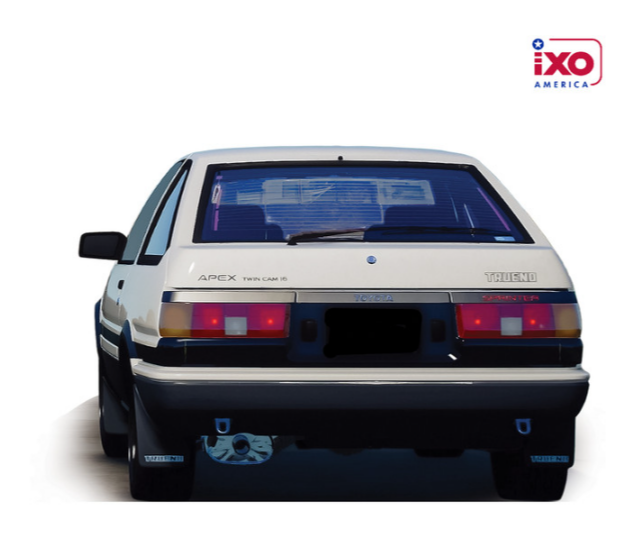 Ixo America 1:64 1983 Toyota Sprinter Trueno (AE86) White/Black