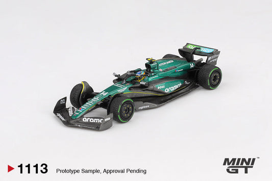 Mini GT 1:64 Aston Martin AMR24 #14 Fernando Alonso 2024 F1 2024 Canadian GP #1113