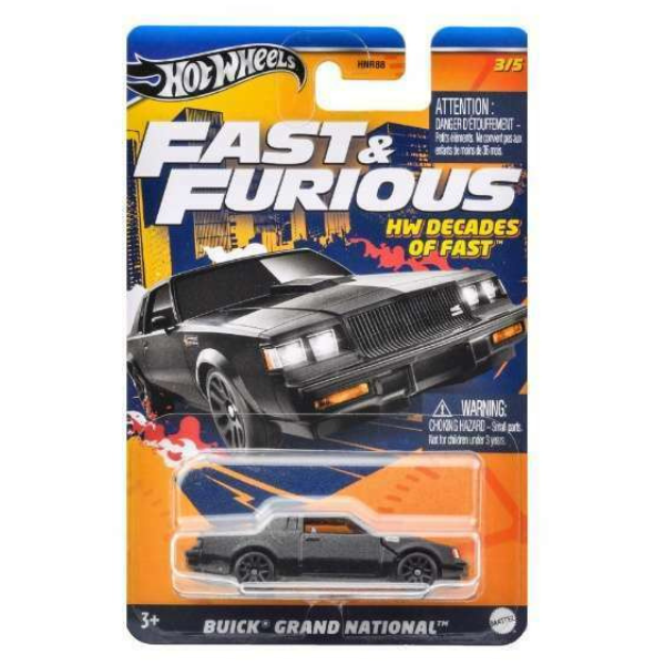 Hot Wheels 1:64 Buick Grand National Fast and Furious HW Decades of Fast 3/5