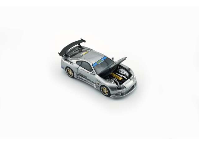 BM Creations 1:64 Toyota Supra Top Secret *Philippines Limited* Silver BM64B0345