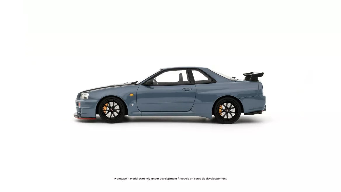 Ottomobile 1:18 2025 Nissan Skyline GT-R (BNR34) with body kit *Resin Series* Stealth Grey OT1238