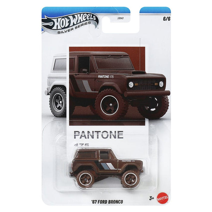 Hot Wheels 1:64 Pantone Mix 2 '67 Ford Bronco Silver Series 6/6