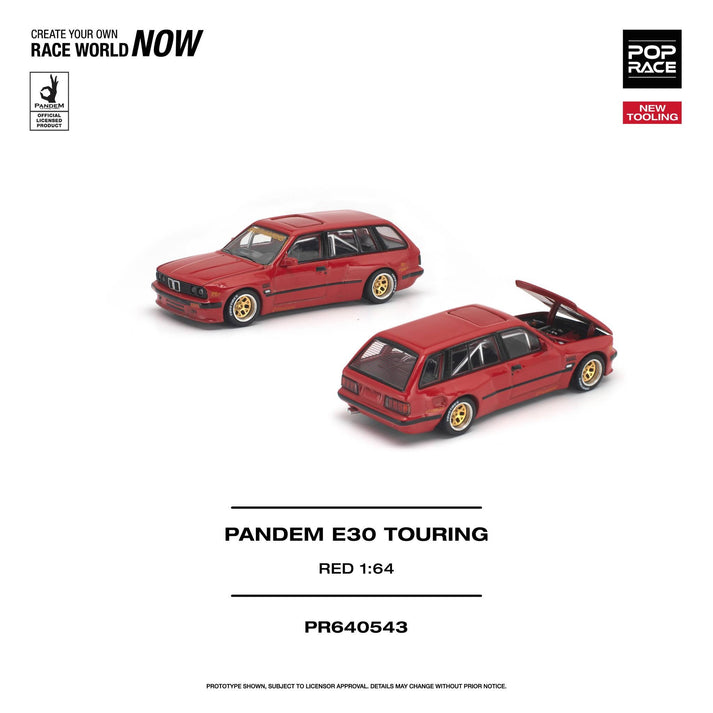 Pop Race 1:64 Pandem E30 Touring Red