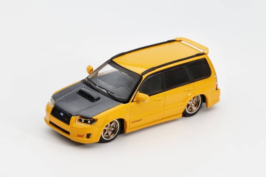 Shoom64 1:64 Diecast Subaru Forester Mk2 SG9 Yellow (SHOOM-093-010)