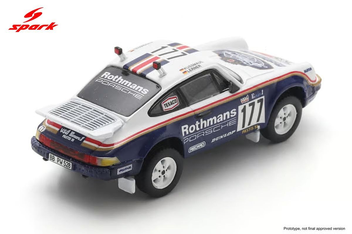 Spark Models 1:64 Porsche 953 No.177 Paris-Dakar Rally 1984 
R. Kussmaul - E. Lerner