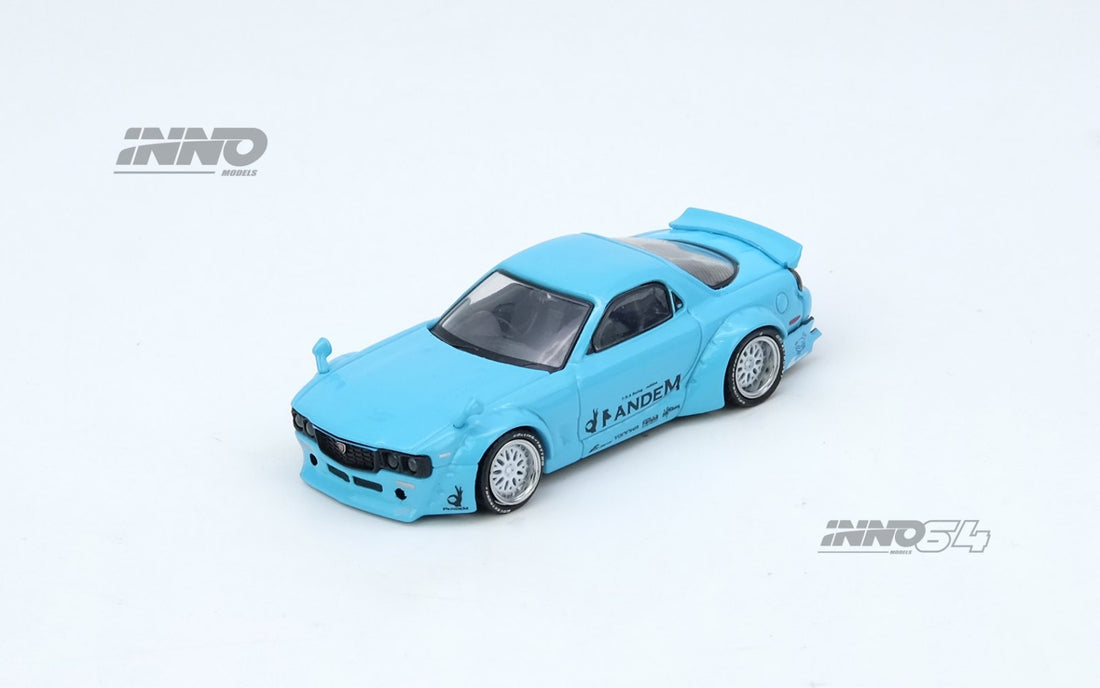 Inno64 Mazda RX-7 (FD3S) "PANDEM ROCKET BUNNY" Tiffany Blue