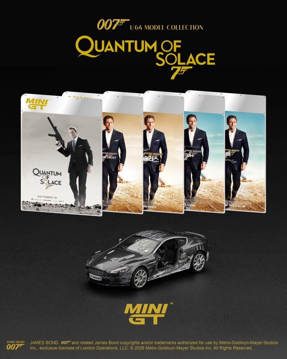 Mini GT 1:64 James Bond  Aston Martin DBS "Quantum of Solace" 924-007