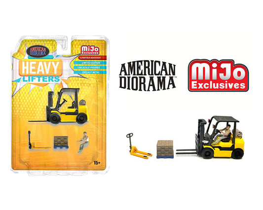 American Diorama 1:64 Figures Heavy Lifters Forklift Set – MiJo Exclusive