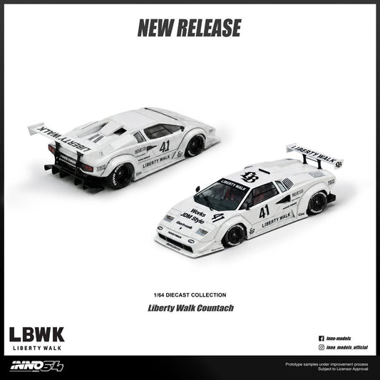 Inno64 Liberty Walk Countach White