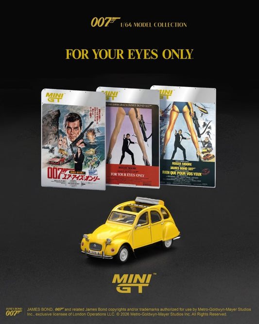 Mini GT 1:64 919-007E Citroën 2CV "For Your Eyes Only"