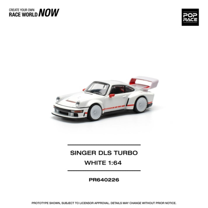 Pop Race 1:64 Singer DLS Turbo (Track) White PR640226