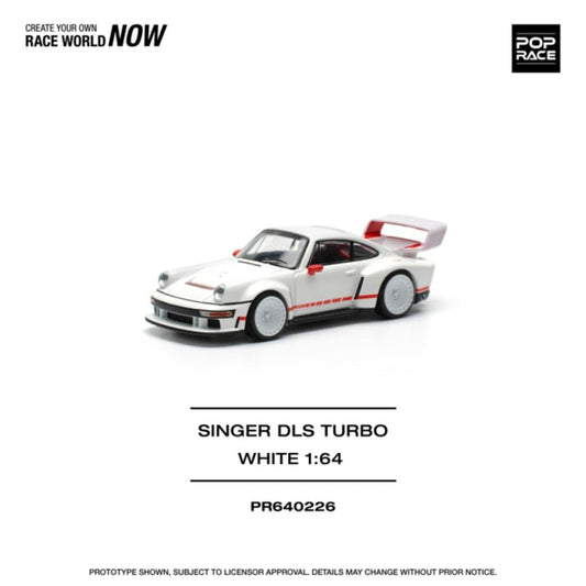 Pop Race 1:64 Singer DLS Turbo (Track) White PR640226