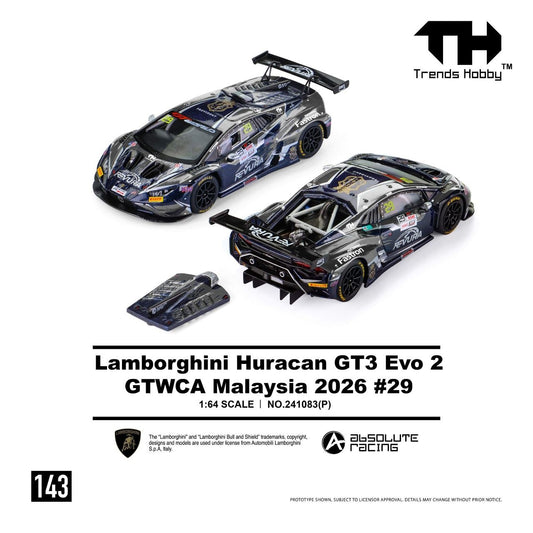 Trends Hobby 1:64 2026 Lamborghini Huracan GT3 EVO #29 GTWCA Malaysia