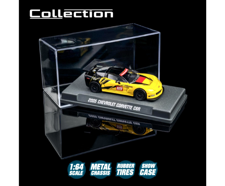 Majorette 1:64 2005 Chevrolet Corvette C6R Showcase Collection Deluxe *Damaged Card*