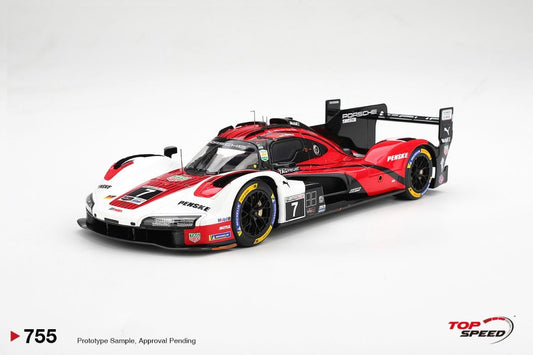 Top Speed 1:18 Porsche 963 NO.7 Porsche Penske Motorsport 2026 IMSA Daytona 24hrs Winner TS0755