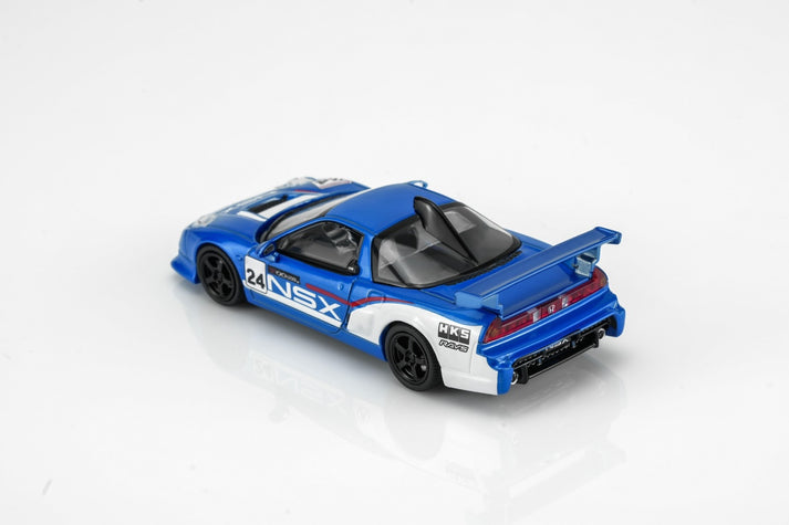 MotorHelix 1:64 Honda NSX-R Custom GT Look Blue & White Racing Livery