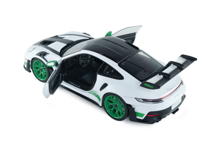 Solido 1:18 2024 Porsche 911 (992) GT3 RS tribute Carrera RS package White/Green *Damaged Packaging*