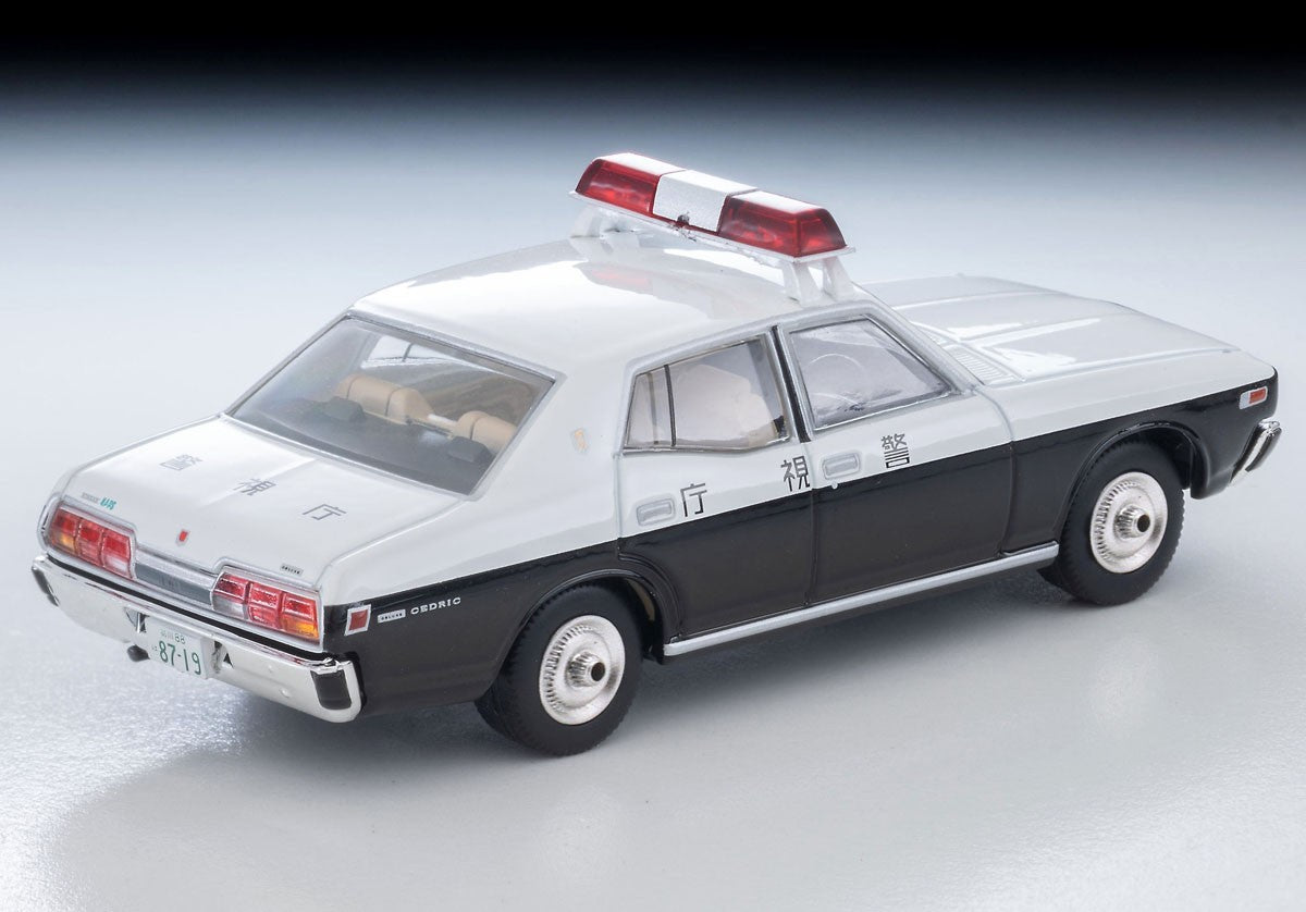 Tomica Limited Vintage 1:64 Nissan Cedric 2000DX Patrol Car White/Black