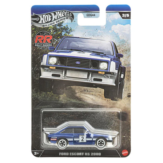 Hot Wheels 1:64 Silver Series Rally Racers Ford Escort RS 2000 3/5