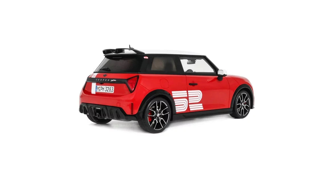 Ottomobile 1:18 Mini Cooper JCW 1965 Victory Edition Chili Red 2026 *Resin Series* OT1418