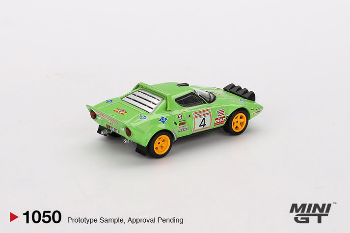 Mini GT 1:64 Lancia Stratos HF #4 1979 Spanish Rally Champion #1050