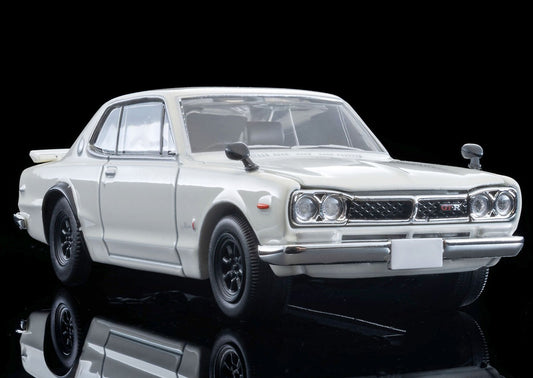Tomica Limited Vintage 1:64 1972 Nissan Skyline Hardtop 2000GT-R RS Watanabe Wheel Equipped White