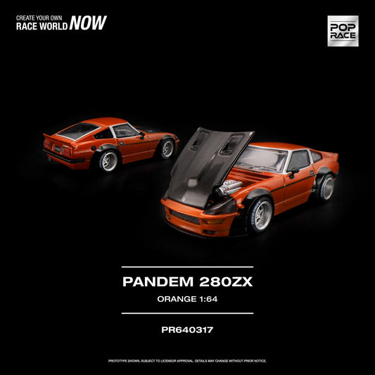 Pop Race 1:64 Pandem 280ZX Orange PR640317