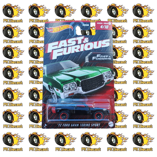 Hot Wheels 1:64 Fast & Furious Series 1 Ford Gran Torino Dodge Charger *ERROR* 4/10