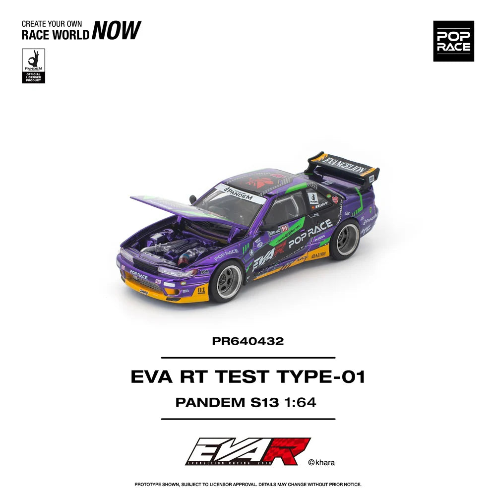 Pop Race 1:64 EVA RT Test Type-01 Pandem S13 PR64032