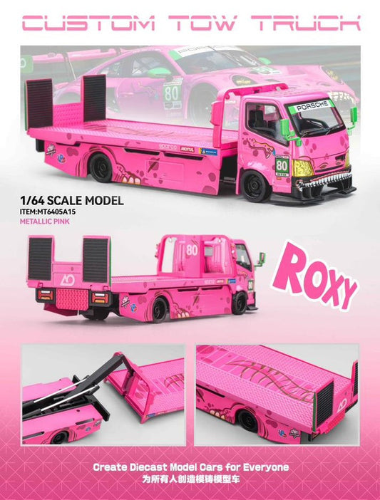 Mega Gear 1:64 300 Series Flatbed Trailer Custom Tow Truck Tyrannosaurus (Roxy)