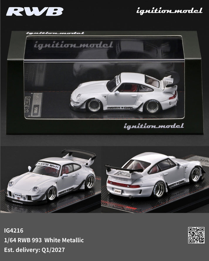 Ignition Model 1:64 RWB 993 White Metallic