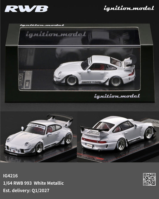 Ignition Model 1:64 RWB 993 White Metallic