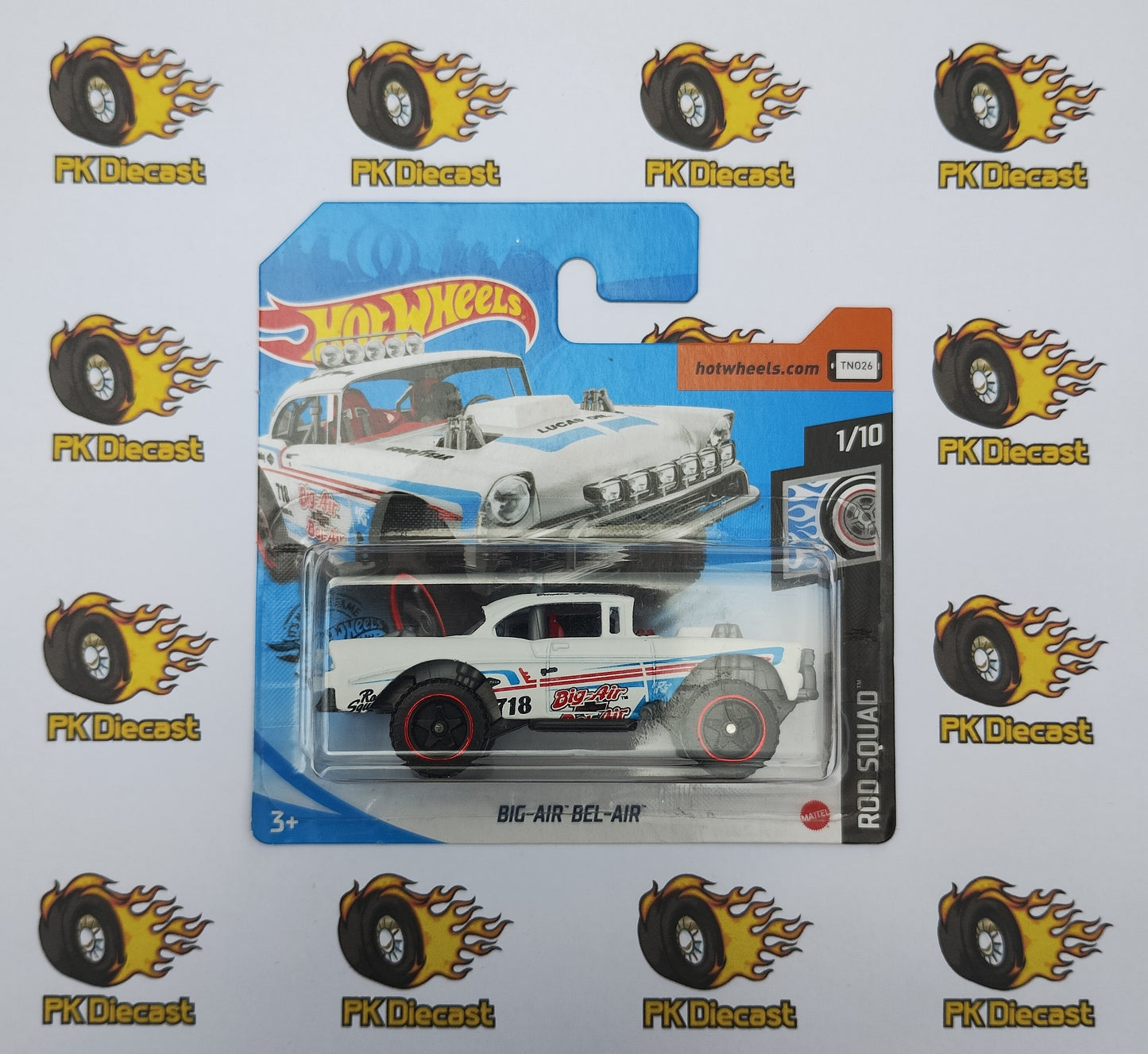 Hot Wheels BIG-AIR BEL-AIR Misprint/Error Short Card