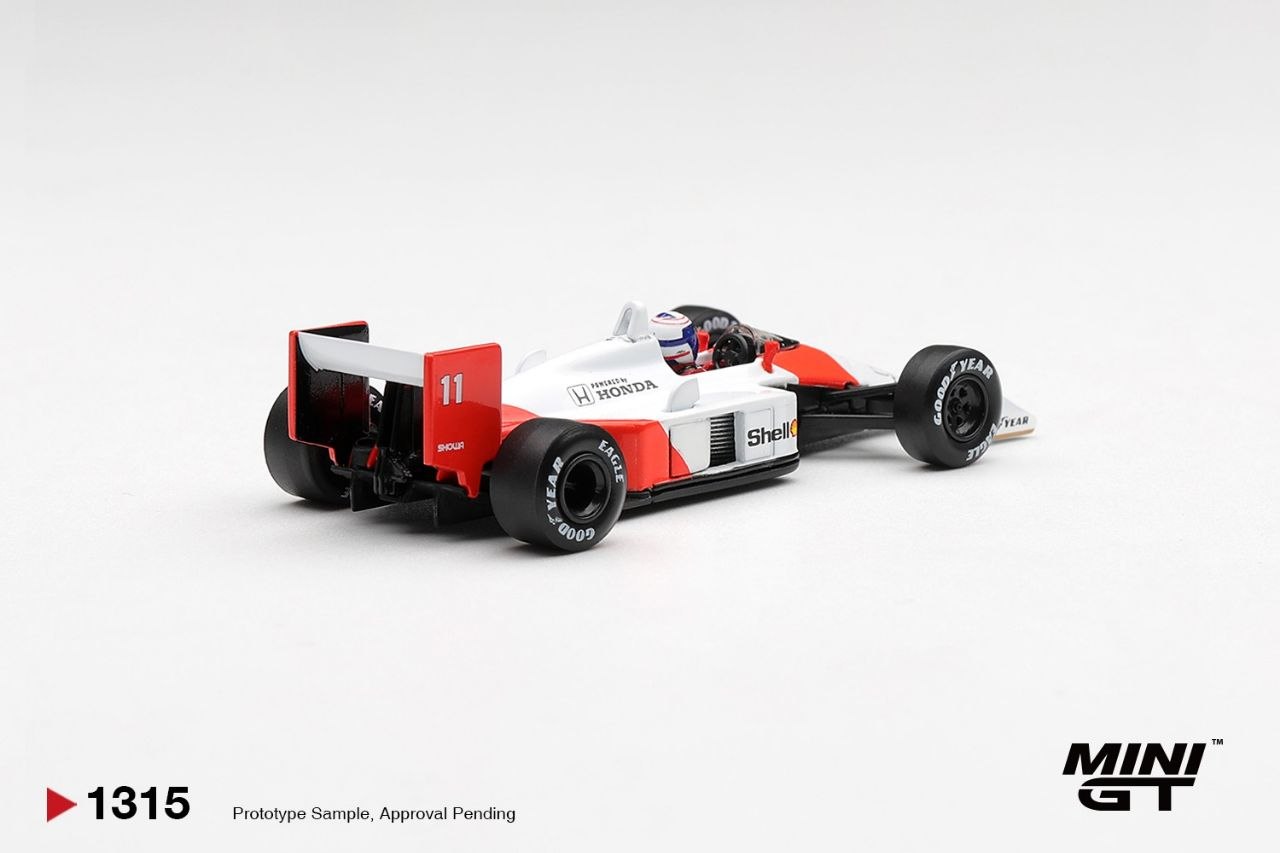 Mini GT 1:64 McLaren MP4/4 #11 Alain Prost 1988 Canadian Grand Prix  2nd Place #1315