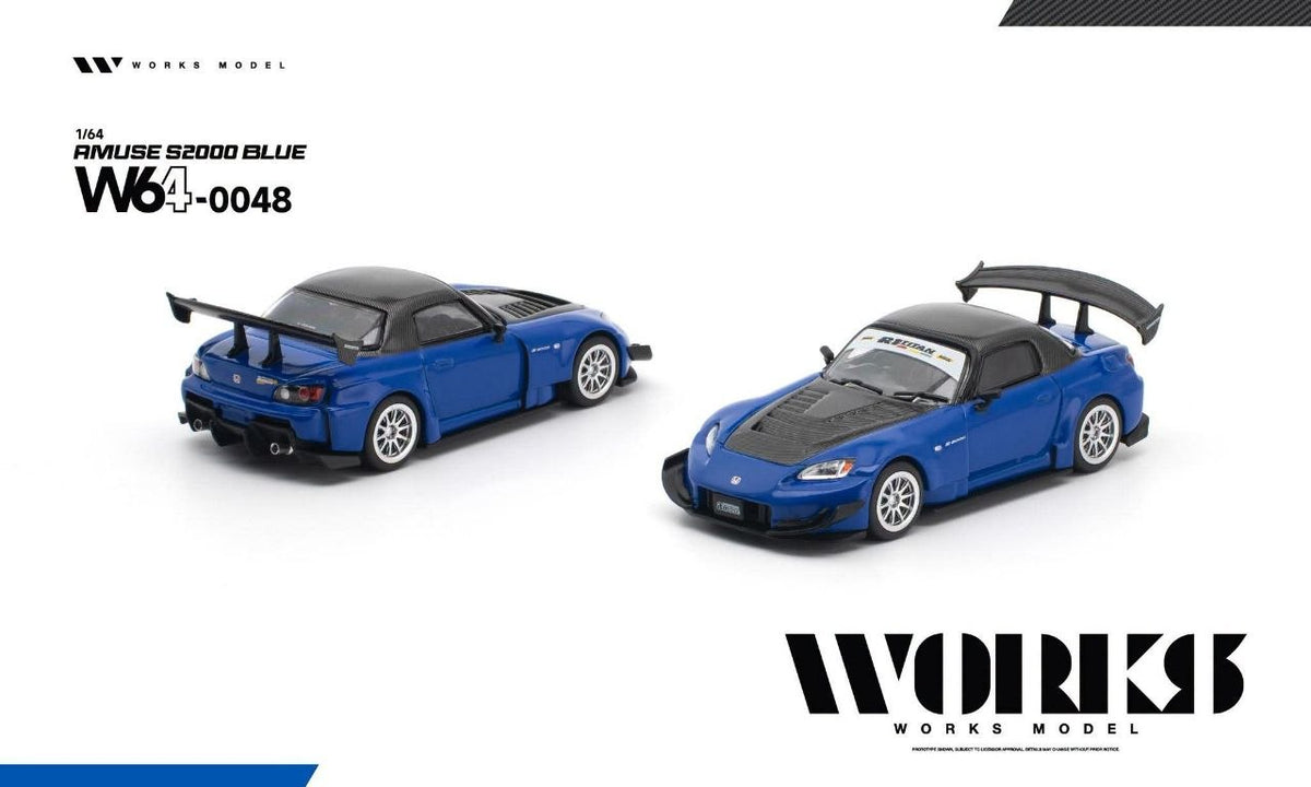 Works Model 1:64 Amuse S2000 GT1 Turbo Blue