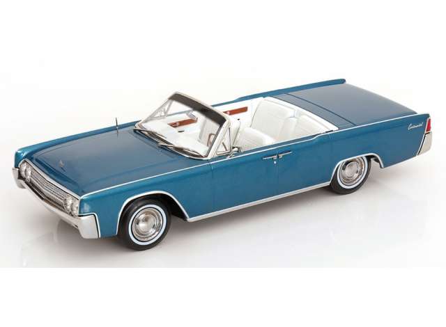 KK Scale 1:18 1963 Lincoln Continental Convertible Turquoise Metallic