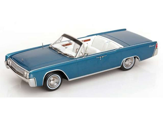 KK Scale 1:18 1963 Lincoln Continental Convertible Turquoise Metallic