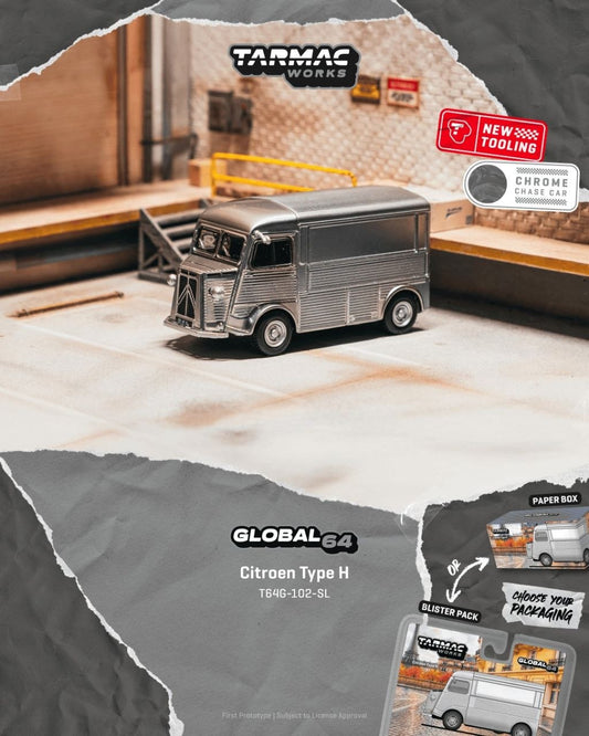 Tarmac Works 1:64 1969 Citroen Type H Gris Metal Irise