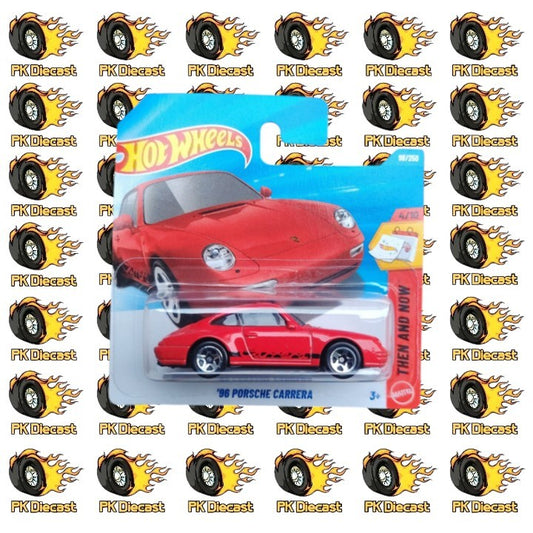 Hot Wheels 1:64 Mainline '96 Porsche Carrera Red Then and Now 98/250 Short Card