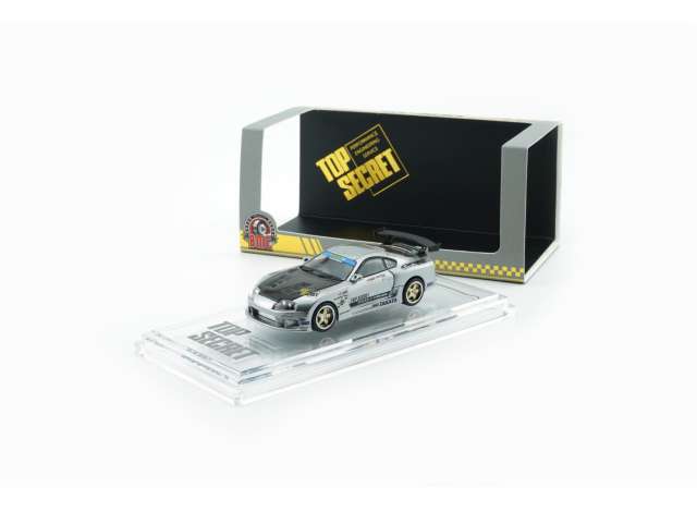 BM Creations 1:64 Toyota Supra Top Secret *Philippines Limited* Silver BM64B0345