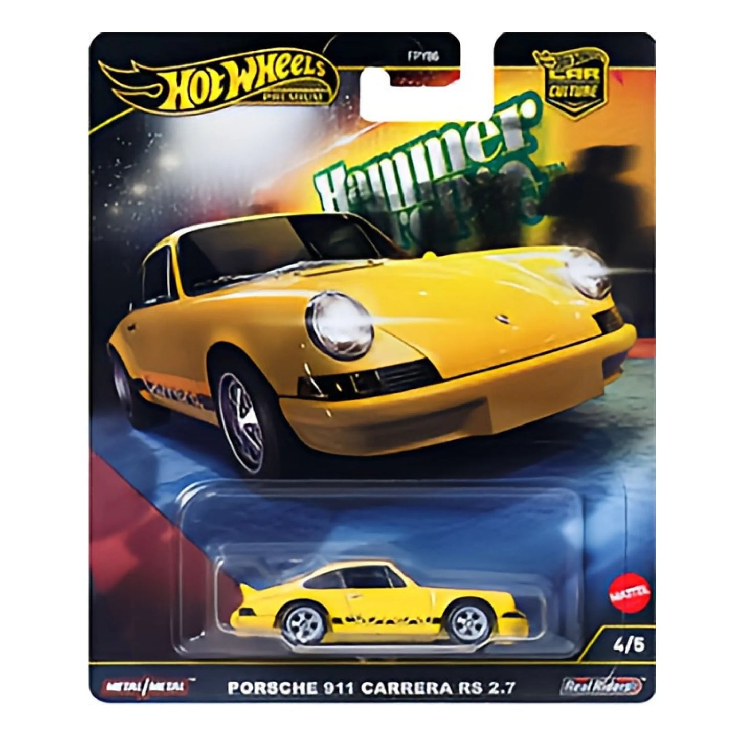 Hot Wheels 1:64 Hammer Drops Porsche 911 Carrera RS 2.7 Premium 4/5