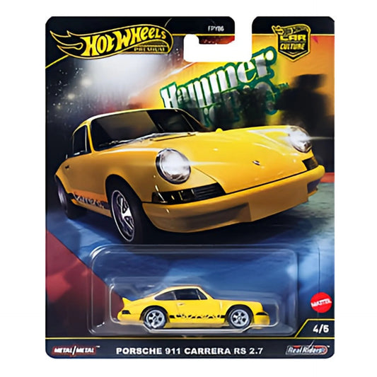 Hot Wheels 1:64 Hammer Drops Porsche 911 Carrera RS 2.7 Premium 4/5