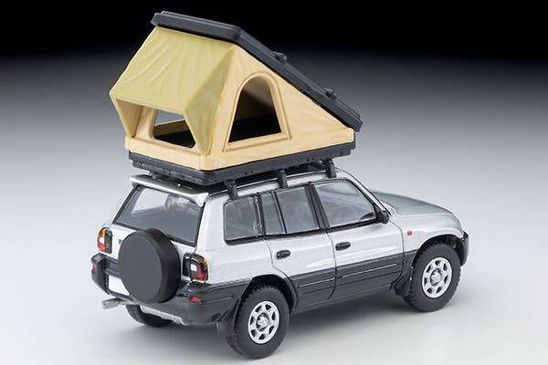 Tomica Limited Vintage 1:64 Toyota RAV4J V silver with tent