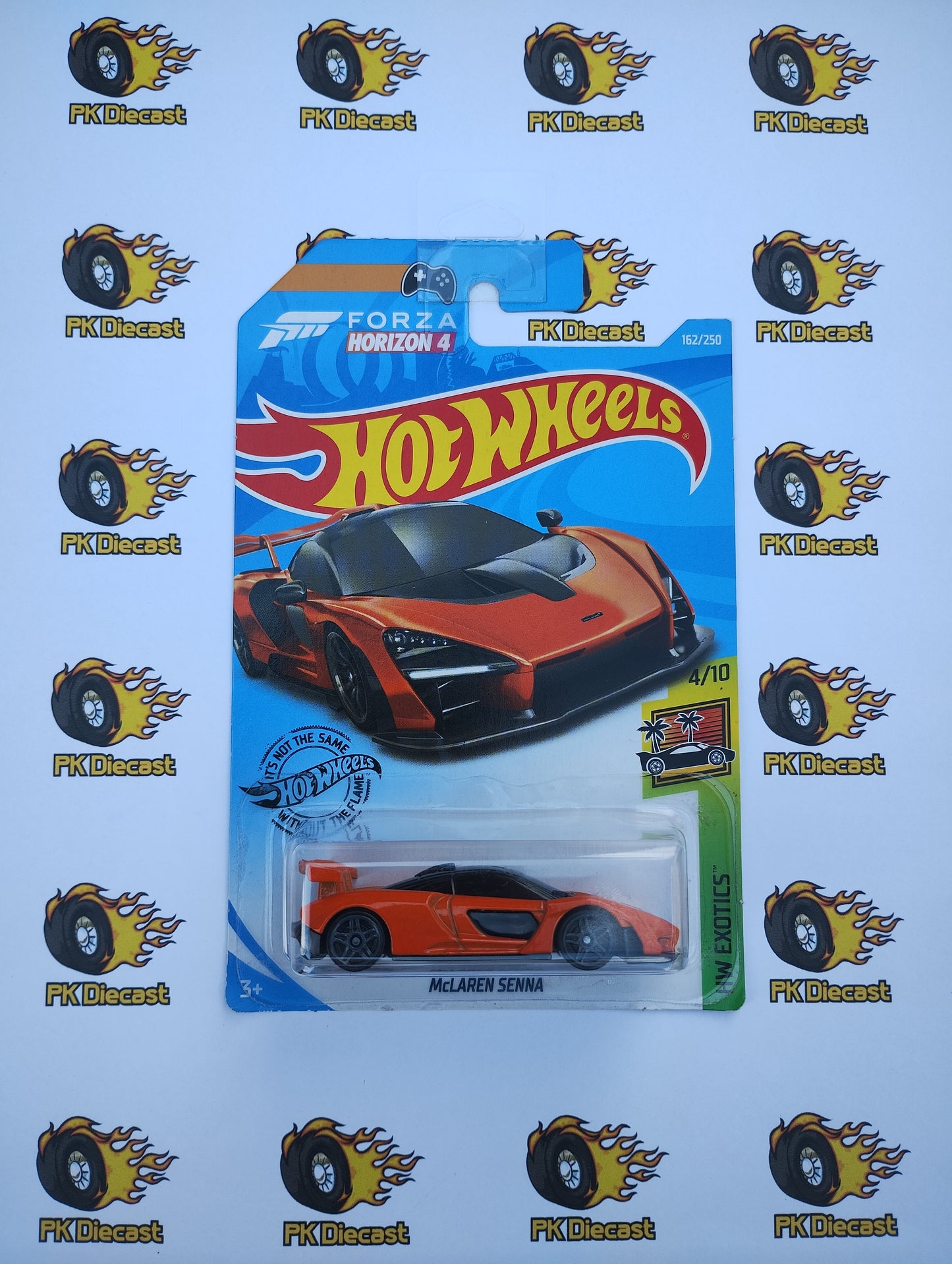 Hot Wheels 2018 McLaren Senna Forza Horizon 4 Long Card