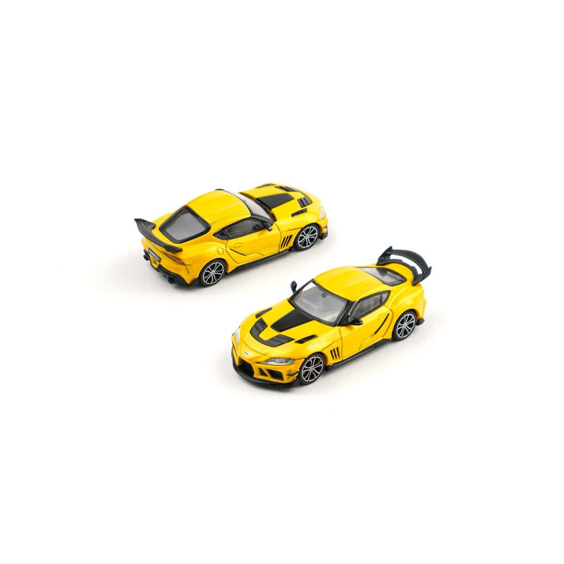 Pop Race 1:64 Darwin Pro 66G WBK Supra A90 Nitro Yellow